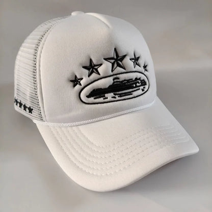 Cappellini da baseball unisex stampati - Nuovi cappellini unisex hip hop traspiranti con visiera parasole in rete, versatili e alla moda, in stile streetwear