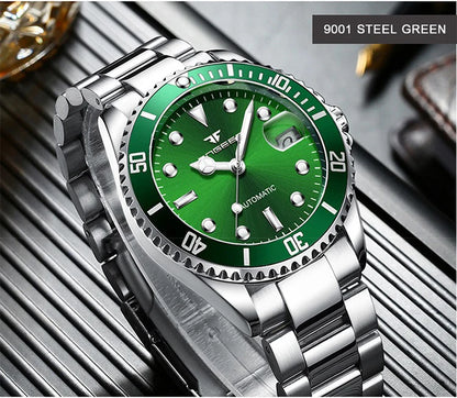 Relojes de pulsera mecánicos BINBOND para hombre, de lujo, luminiscentes, herméticos, automáticos, con tourbillon y esqueletizados