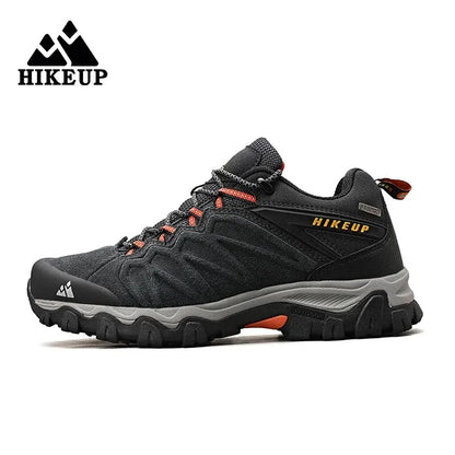 HIKEUP Scarpe da trekking in pelle di alta qualità, resistenti, da outdoor sportivo, da uomo, con lacci, per escursionismo, arrampicata e caccia