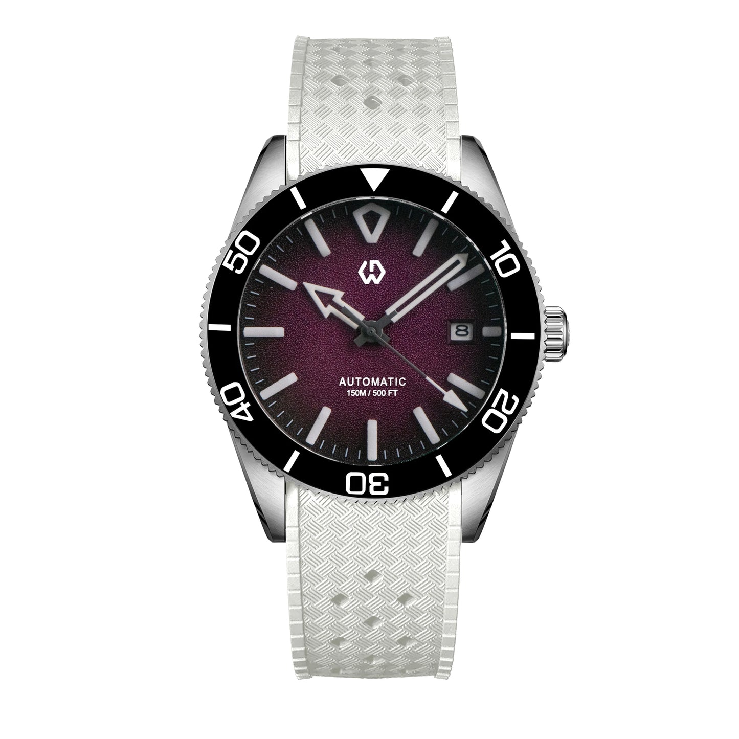 Upgraded Model 9017 Automatic Watch Mechanical 3D Dimensional Luminous Watch Needle Ceramic Bezel 150 Meters Waterproof Diving