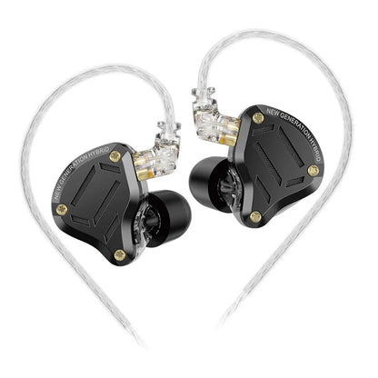 KZ ZS10 PRO 2 In Ear Monitor IEM,1DD+4BA Hybrid Wired Earbuds,with 4-Level Tuning Switch,3-Way Crossover Gaming Earbud IEM Cable