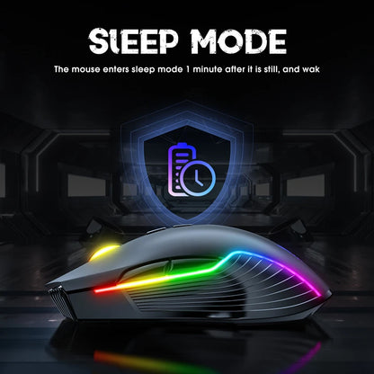 Lenovo CW905 Wireless Gaming Mouse Levels Adjustable 5 levels 3600 DPI Buttons RGB Lighting Modes Ergonomic Mice For PC Gamer