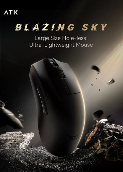 Brezžična Bluetooth miška ATK X1 Series Paw3950/Ultra 8k, lahka 49g, tri načini povezave, FPS gaming miška, darilo po meri