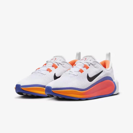 Nike's New Model of Rebounding Cushioning Foam Sole Lightweight Comfortable Training Running Shoes for Women, Infinity Flow, Durable with Strong Support, Minimalist Style Outdoor Sports Running Shoes, Clean White with Eye-Cat