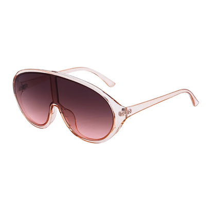 Trendige, übergroße Einteilige Sonnenbrillen für Damen und Herren – Luxusmarken-Designer-Sonnenbrillen – Modische Sonnenbrillen – Große Brillenfassungen