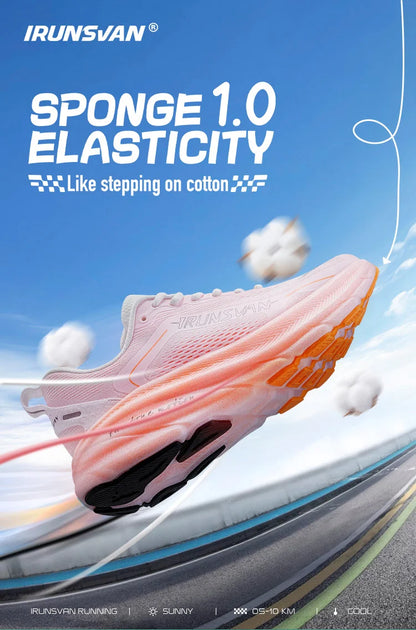 IRUNSVAN  New Carbon Plate Marathon Running Shoes Lightweight Shock-Absorbing And Suitable For Men's Sports Shoes