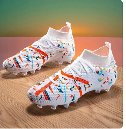 Nouvelles chaussures de football pour hommes, baskets de football pour terrain gazonné, chaussures de football d'extérieur, chaussures d'entraînement professionnelles, chaussures de sport antidérapantes, ultralégères,