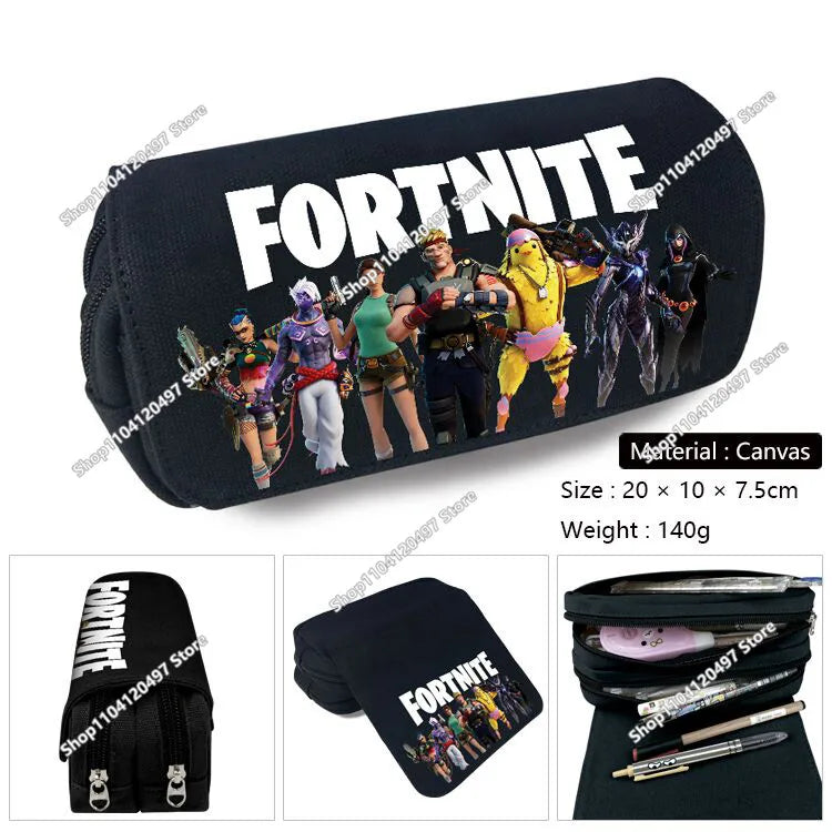 Astuccio Fortnite per studenti, grande capacità, astuccio portapenne per bambini, giocattoli, borsa portapenne, materiale scolastico, custodia per cancelleria, regali gaming per ragazzi