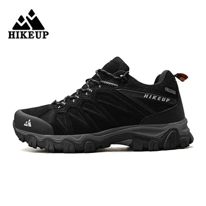 HIKEUP Scarpe da trekking in pelle di alta qualità, resistenti, da outdoor sportivo, da uomo, con lacci, per escursionismo, arrampicata e caccia
