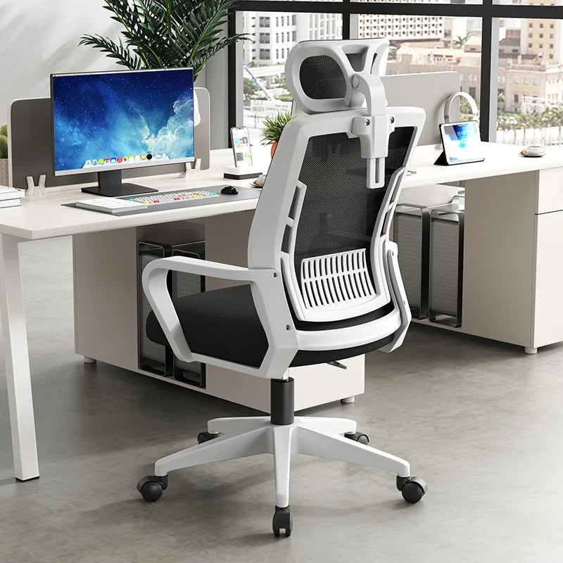 Home Office Ergonomic SeatBackrest: Liftable, Swivel, Waist Rest, Headrest, Gaming Chair