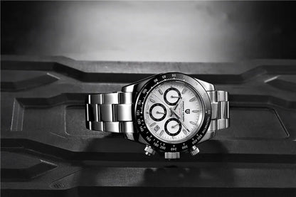 Montre-bracelet pour homme PAGANI DESIGN – Chronographe de luxe, mouvement à quartz MIYOTA VK63, verre saphir, étanche, style sportif