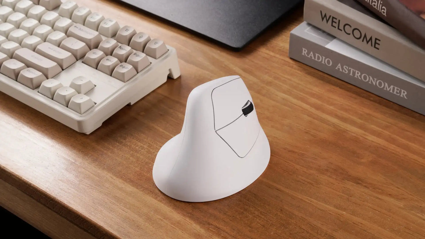 Keychron M5 Wireless Ergonomic Mouse Optical 8K Polling Rate 2.4GHz & Bluetooth Type-C Mice 3950 Sensor