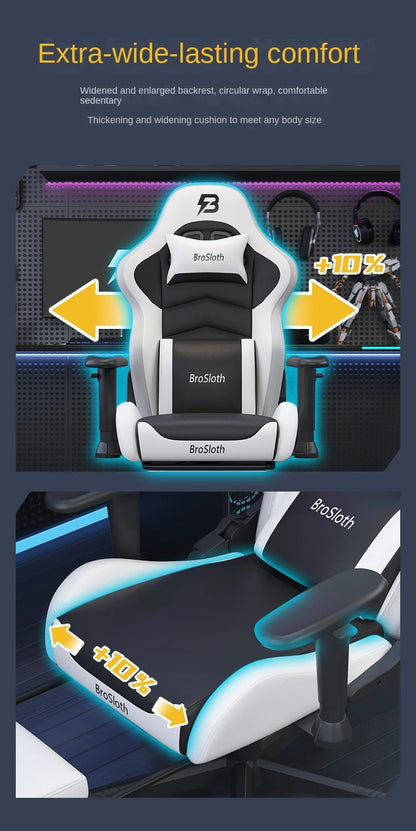 S8 Gaming Chair with 3D Armrests, Adjustable Backrest, Computer Office Chair, Nylon Feet, Gaming Streamer Chair