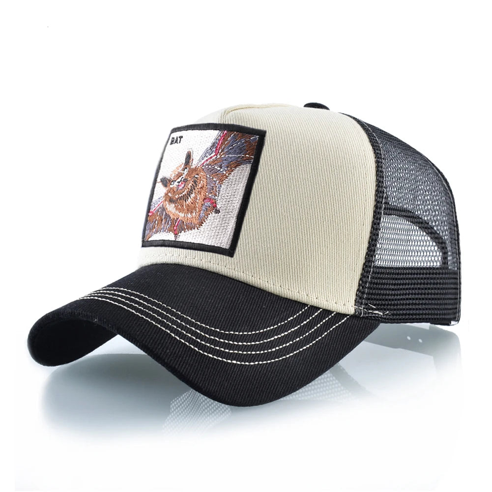 Streetwear Trucker Caps With Scorpion Patch Men's Snapback Hip Hop Baseball Cap For Women Four Seasons Fashion Casquette Hats