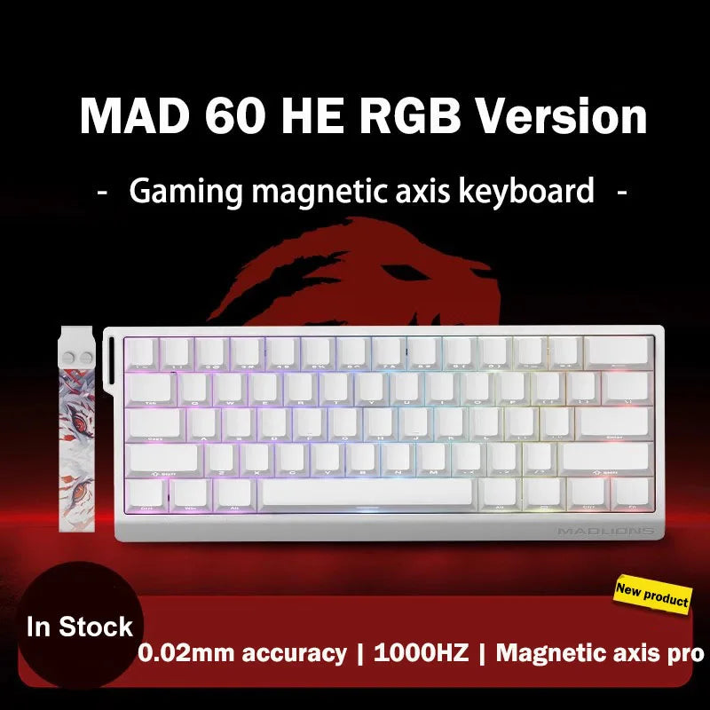 Madlions MAD 60/68 PRO Magnetic Switch Gaming Keyboard E-sport Custom Mechanical Aluminum Keyboard Ergonomics Accessories