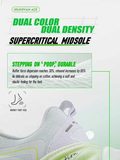 IRUNSVAN  New Carbon Plate Marathon Running Shoes Lightweight Shock-Absorbing And Suitable For Men's Sports Shoes