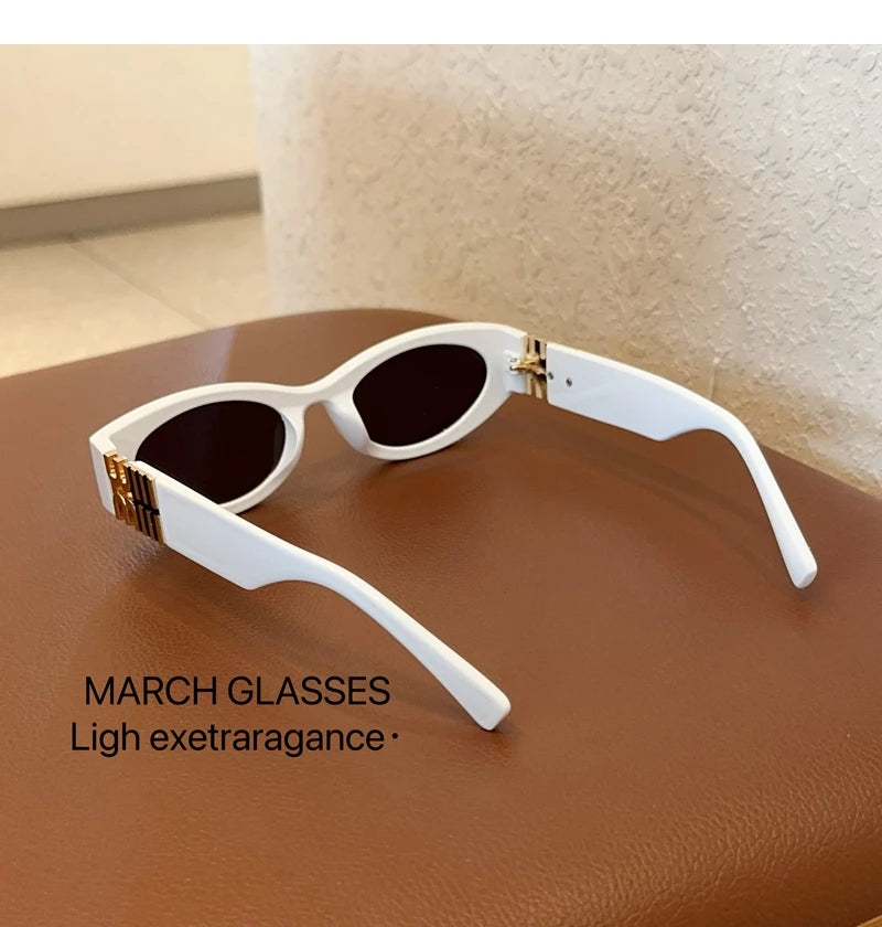 2026 New Fashion Oval Sunglasses Women Men Trendy Cool Sun Glasses Ladies Street Shot Retro Premium Eyewears Gafas De Sol UV400