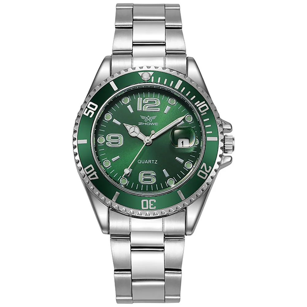 Relojes de lujo para hombre de acero inoxidable – Reloj de cuarzo con indicador de fecha, estilo profesional y deportivo, a la última