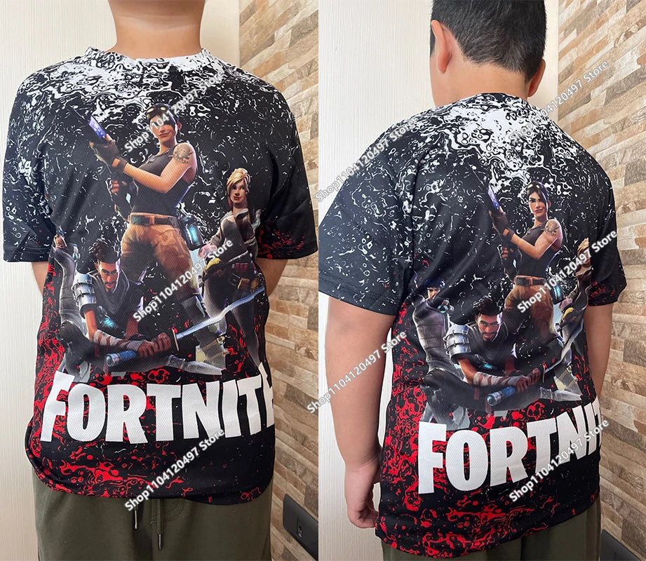 Children's Summer T Shirt Battle Royale Fortnite Hero Victory 3d T-shirt Tees Boys Girls Baby Clothes