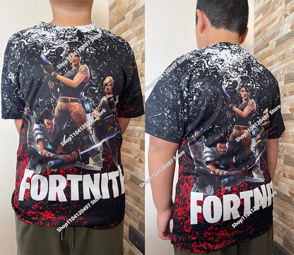 Children's Summer T Shirt Battle Royale Fortnite Hero Victory 3d T-shirt Tees Boys Girls Baby Clothes