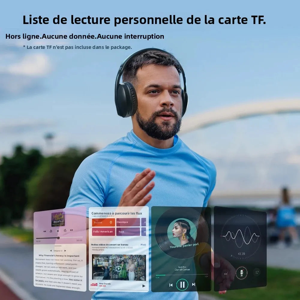 Oneodio SuperEQ S6001 Bluetooth Headphones Over Ear Wireless Headset With Micro SD/TF Card/FM Radio Modes Stereo HiFi Headphones