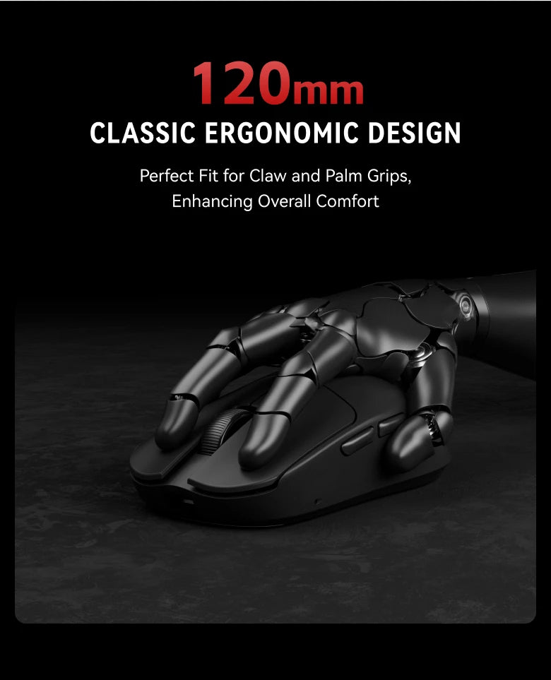ATK VXE MAD R MAJOR Gaming Mouse 8K PAW3395/3950 Sensor Dual-Mode Wireless Mouse Nonporous Lightweight Ergonomic Mice