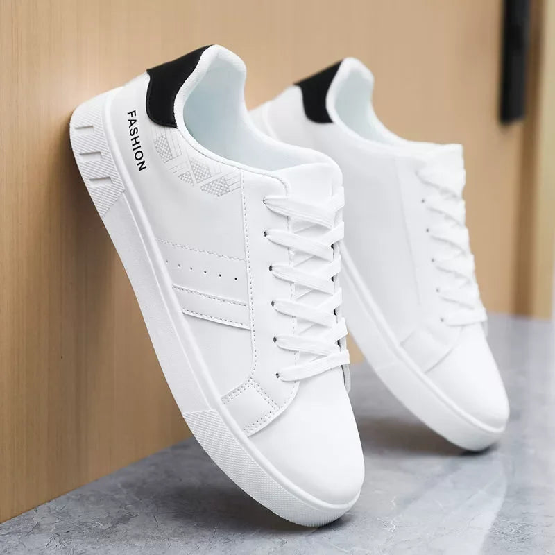 Men's Casual Skateboarding Shoes White Shoes Outdoors Leisure Sneakers Breathable Walking Shoes Flat Shoes Chaussure Homme 39-48