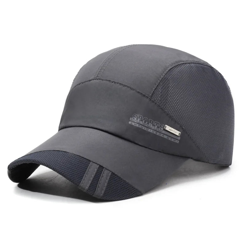 Unisex-Outdoor-Sport-Mesh-Kappe mit Schnell-Trocken-Funktion – Baseballkappe zum Sonnenschutz im Sommer