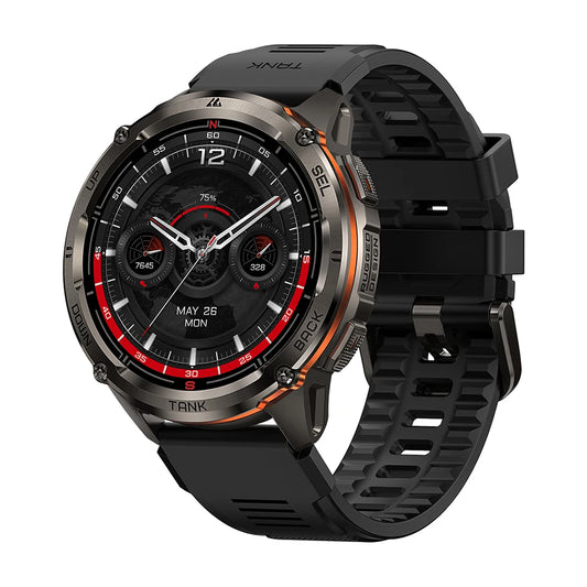 KOSPET TANK T3 Ultra 2 Smartwatch da uomo con GPS, in acciaio inossidabile, impermeabile fino a 50 m, IP69K, monitoraggio della salute, compatibile con Android e iOS