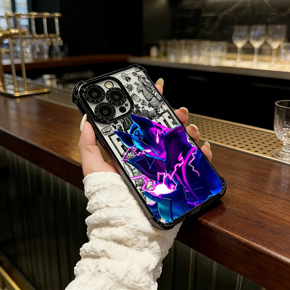 Battle Royales Fortnites Plating Phone Case For IPhone 17 17e 16e 16 15 14 13 12 11 Pro Max X XR XSMax 7 8 Mini Air Plus Airabag