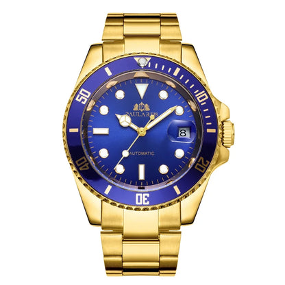Automatic Mens Watch Mechanical Movement Stainless Steel Gold Silver Green Red Dial Date Strong Luminous Luxury Watches