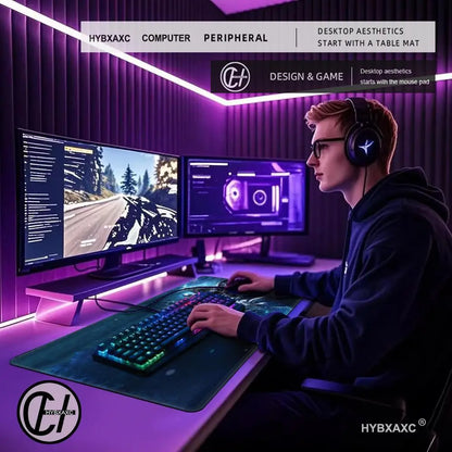 XXL Gaming Accessories Gamer Keyboard Desk Mat Non-Slip World of Warcraft Lich King Laptop Notebook Mousepad Mouse Mats HYBXAXC