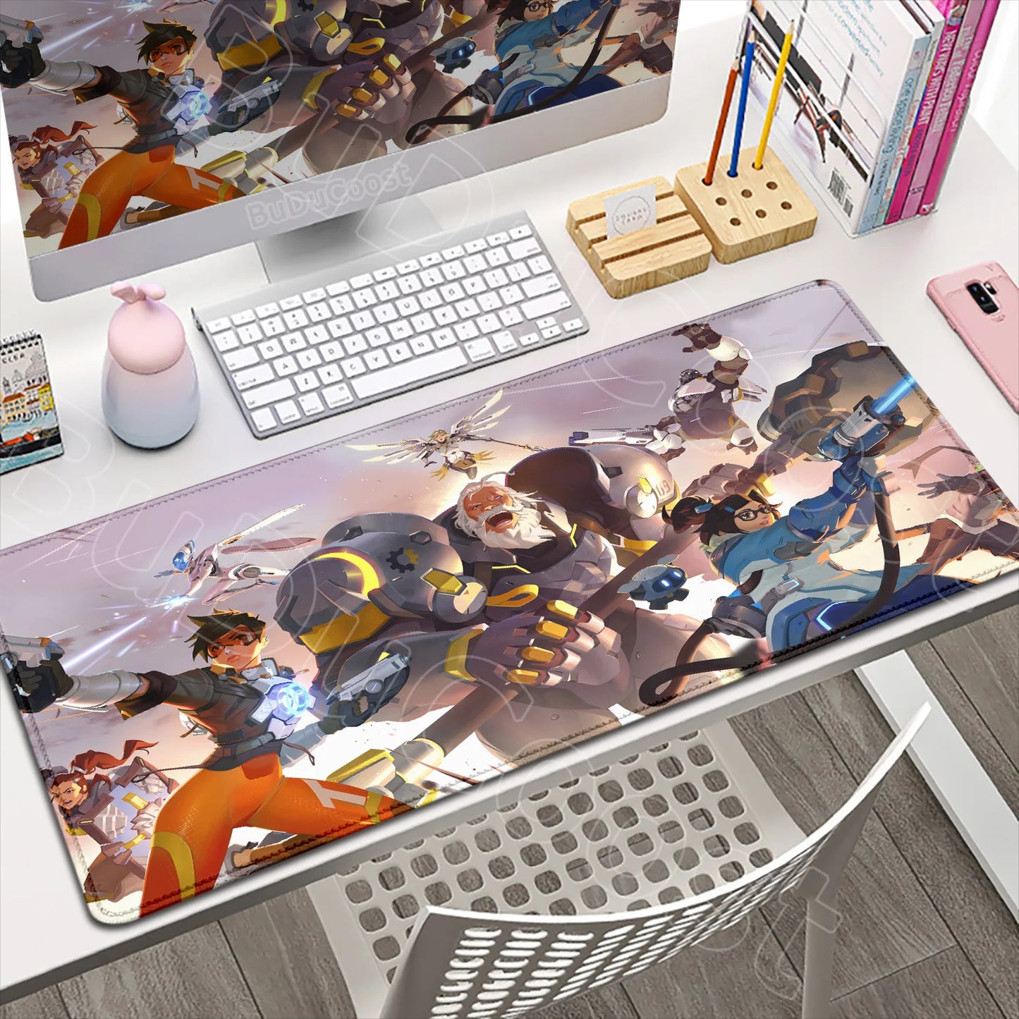 Large XXL DIY Cool  Overwatch Mouse Pad Keyboard Table Gaming Accessories Non-Slip Rubber Edge locking spped Laptop Rug desk Mat
