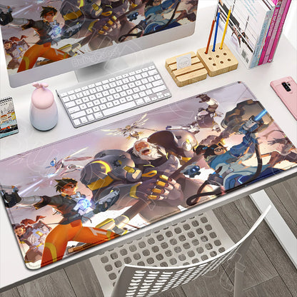 Large XXL DIY Cool  Overwatch Mouse Pad Keyboard Table Gaming Accessories Non-Slip Rubber Edge locking spped Laptop Rug desk Mat