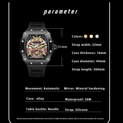 ONOLA Men Automatic Watch Luxury Brand Fashion Luminous Waterproof Mechanical Watches Men Military Sports Watches Gifts for Men