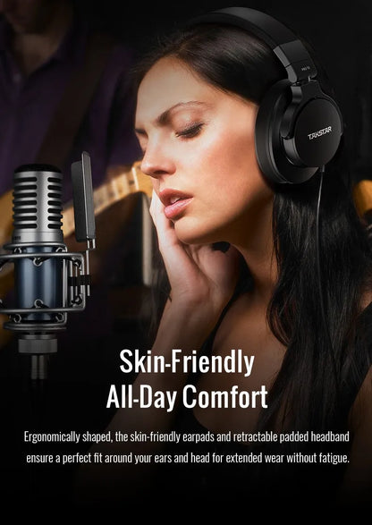 TAKSTAR PRO 70 Original Earphones Professional Fully Enclosed Foldable Monitoring Headphones Game Music Headset