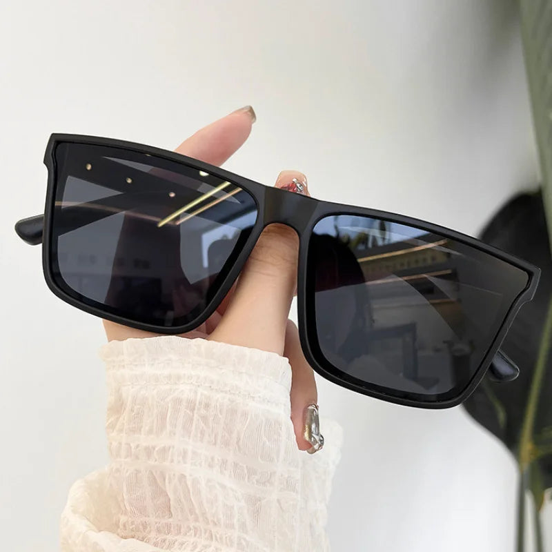  Classical Square Sunglasses Men Women Fashion Eyeglasses Men Punk Rectangle Design Sun Glasses Retro Fishing Glasses UV400