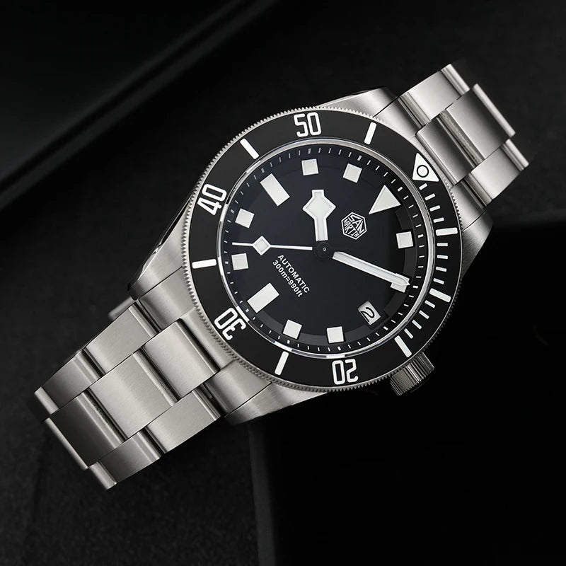  San Martin Grade5 Titanium Watch SN0121TD PT5000/ST2130 Automatic Movement Watch 300M Waterproof Adjustable Clasp Wristwatch