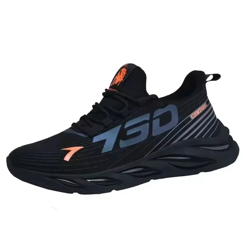 New Summer Mens Breathable Mesh Running Shoes Lightweight Sports Sneakers Trendy Brand
