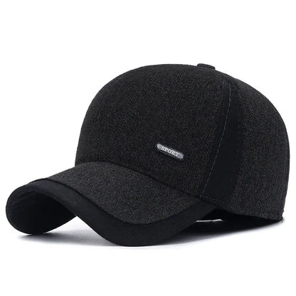 Waterproof Sports Cap Comfortable Adjustable Lined Earflap Cap Lightweight Winter Hat for Casual