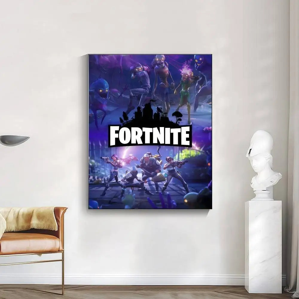 cool F-FORTNITE  high-definition poster sticker, sprucing up home and room walls, available in diverse styles.