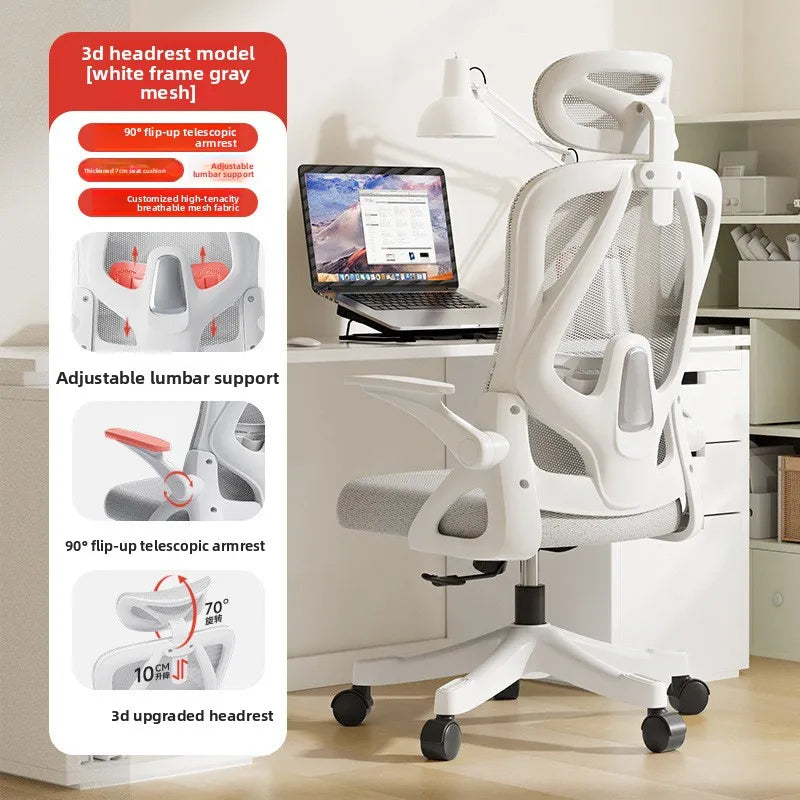 Ergonomic Gaming Chair for Office Home Dorm Robe Rest Long Hours Comfort Support Adjustable Height Keyboard Mouse Compatible