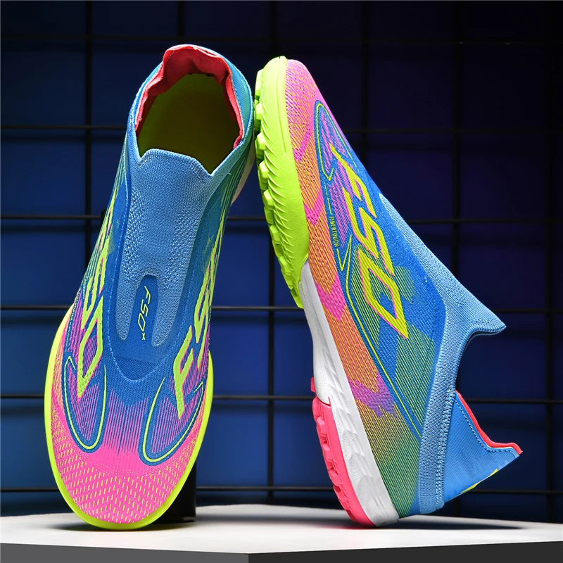 New Men's Soccer Shoes Grass Adult Non-Slip Football Boots Ultralight Sport Indoor Cleats Non Slip Fg Turf Futsal Comfortable