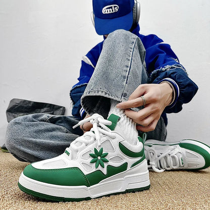 Zapatillas de moda para hombre, estilo urbano y skate, de marca de lujo, para entrenamiento, con malla transpirable, calzado casual masculino