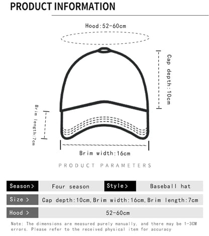 New Unisex Broken Style Bull's-eye Cross Embroidery Baseball Hats Sunshade Personal Versatile Peaked Caps Street Fashion Hip Hop