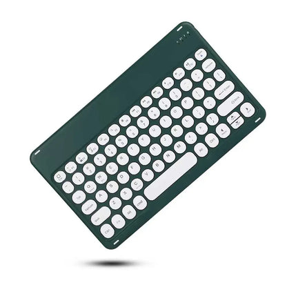 10 in Wireless Keyboard For Apple Xiaomi Huawei Samsung Bluetooth Mouse For iOS Android Windows System Round Keycaps Big Battery