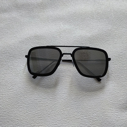 2024 New Square Men Sunglasses Fashion Metal Steampunk Sun Glasses For Women Trendy Outdoor Shades Eyewear Unisex Accessory