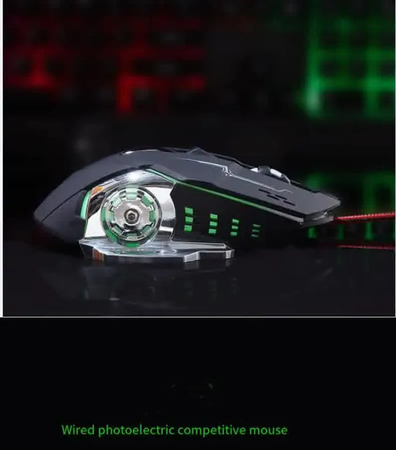 Carpbaba GM6 Gamer Gaming Mouse Adjustable Wired Optical LED Computer Mice USB Cable Silent Mouse For Laptop PC