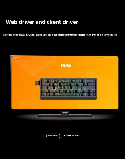 Irok ND63/ND68 Magnetic Switch Mechanical Keyboards RGB Hot Swap E-Sports Wired Customize Keyboard Pc Gaming Office Accessory