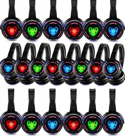Silent Disco Wireless Headphones and RF LED LOGO Headset For DJ Music Pary Club Headphones only